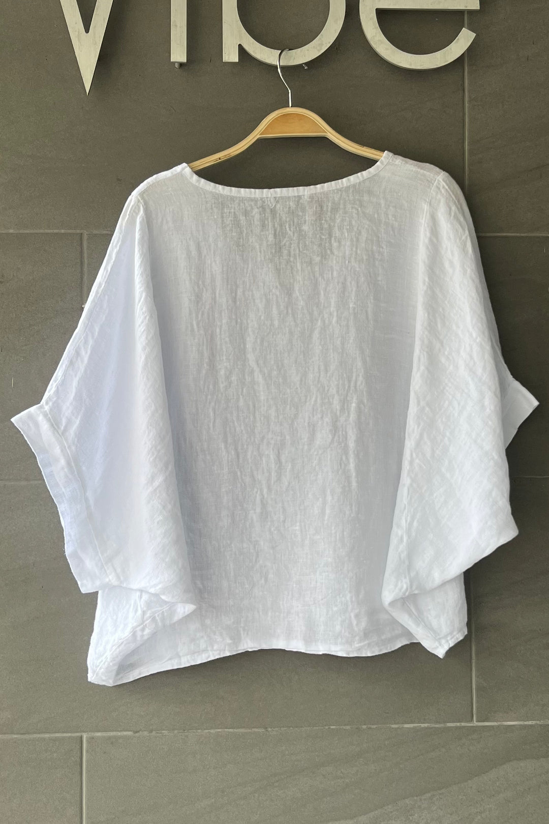 Meo Linen Breezy Tee (White)
