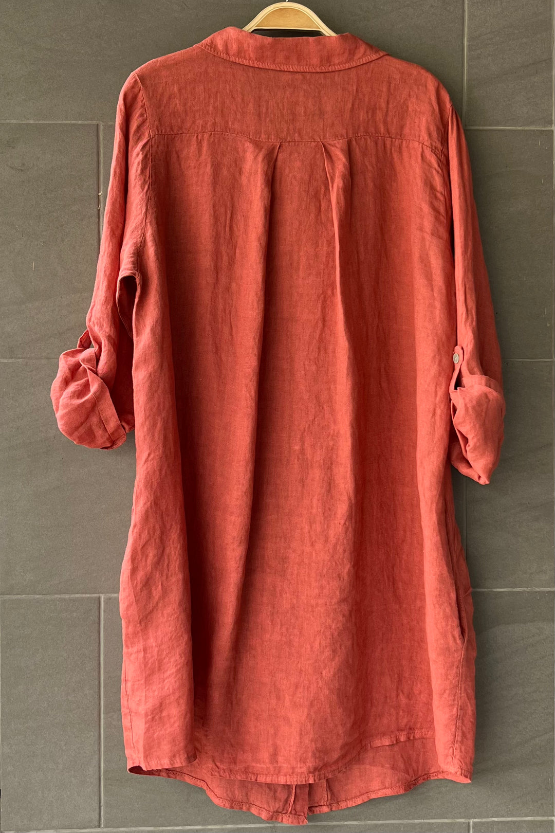 Meo Linen Florence Cardigan (Chili Pepper)