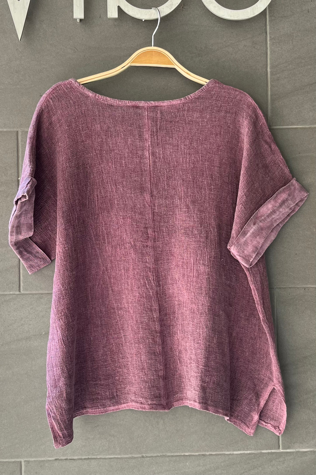 Meo Linen Tuscany Tee (Plum)