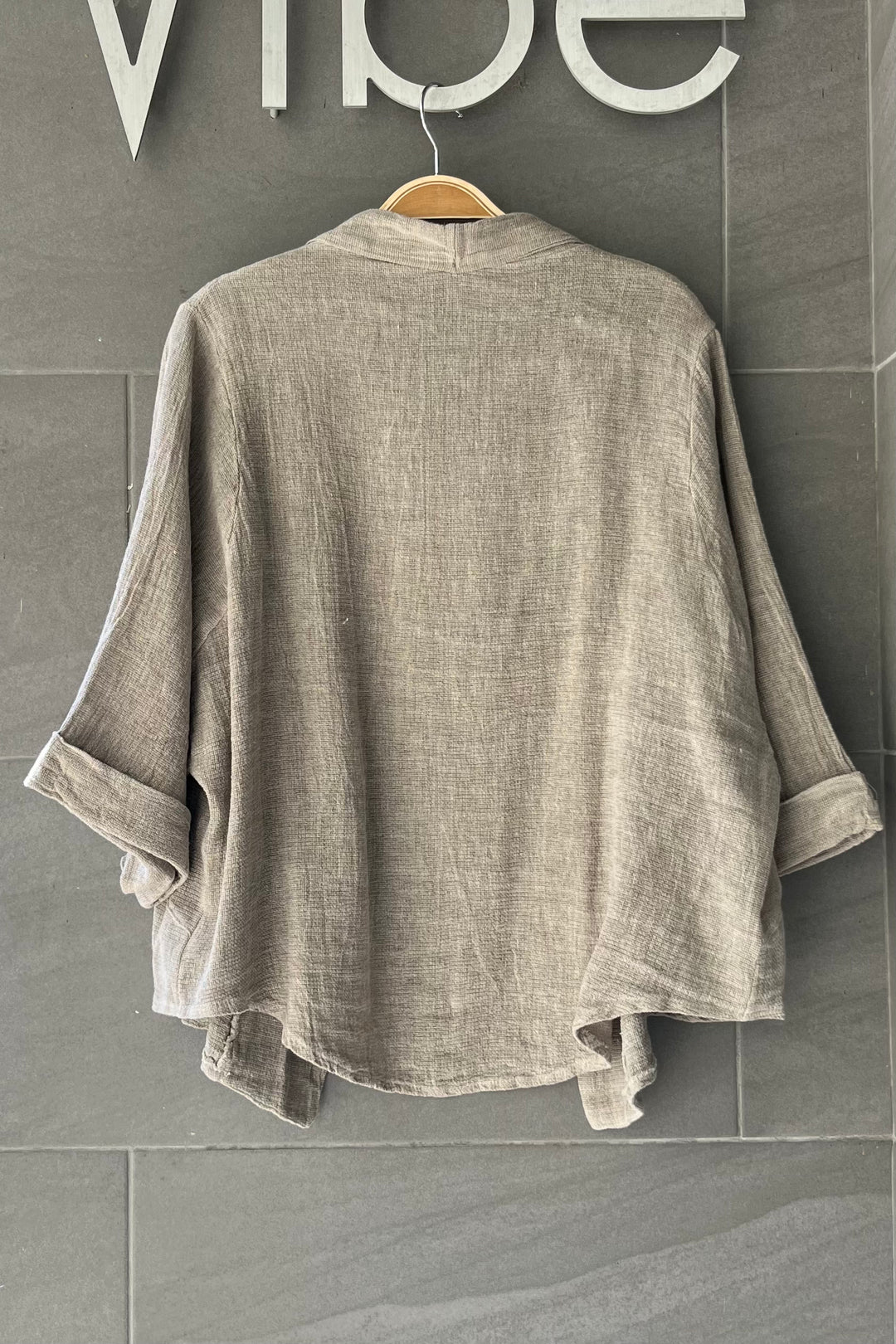 Meo Linen Savona Cardigan (Taupe)