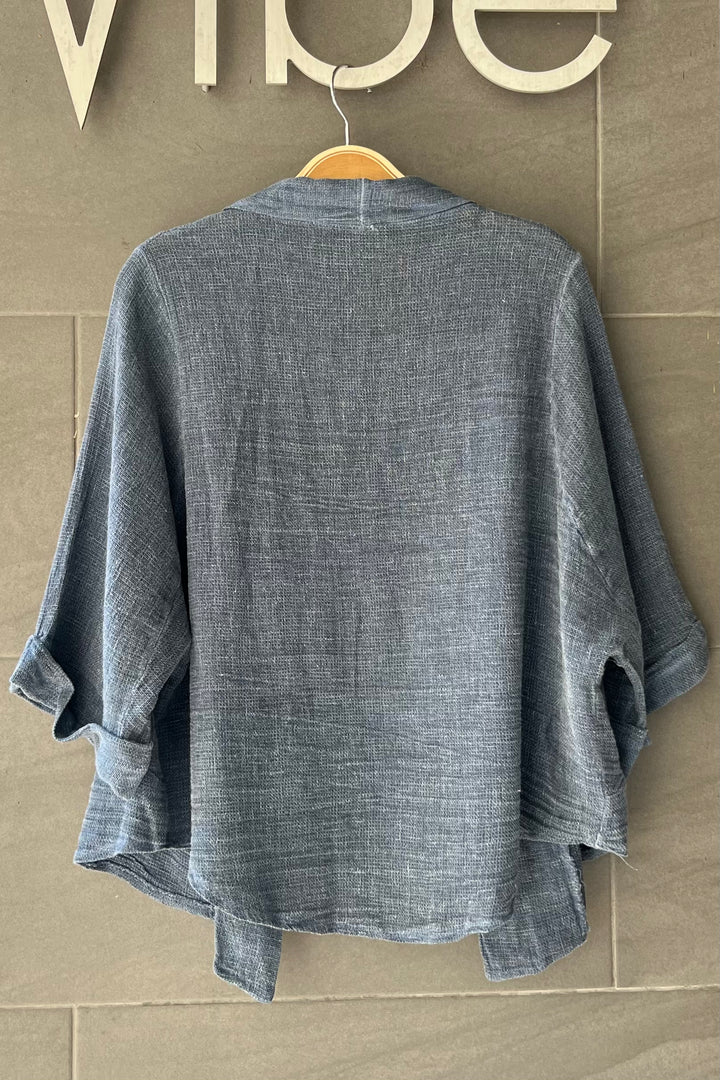 Meo Linen Savona Cardigan (Navy)