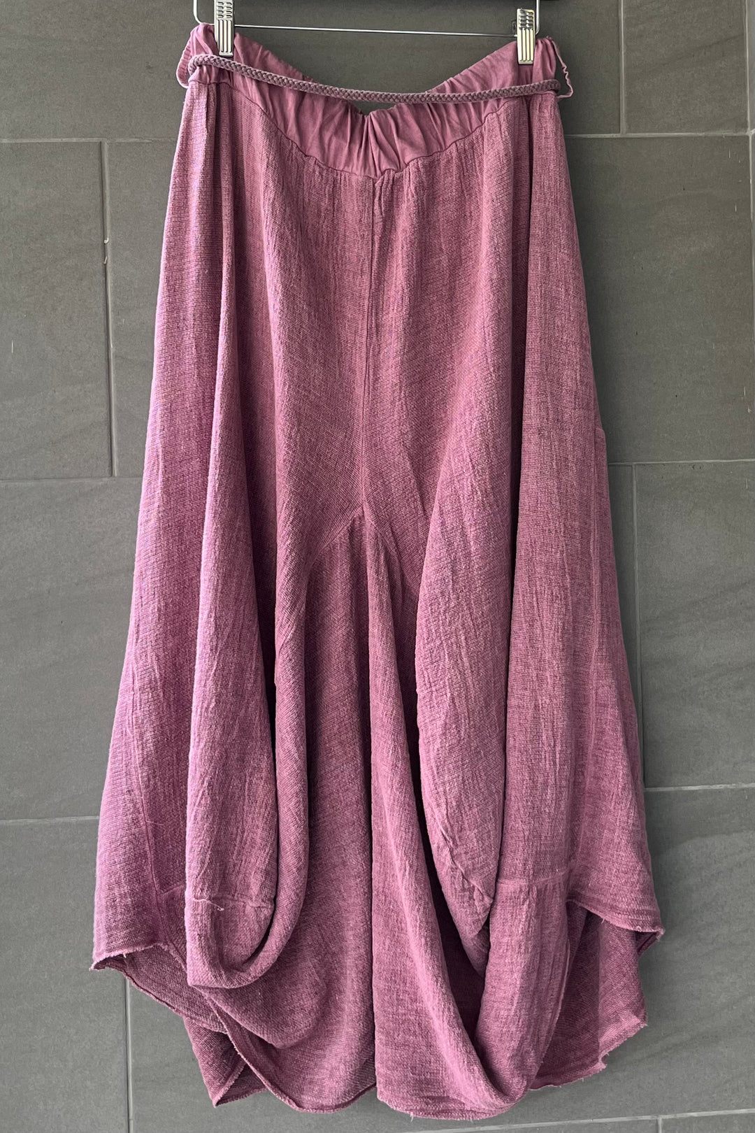 Meo Linen Cargo Skirt (Plum)
