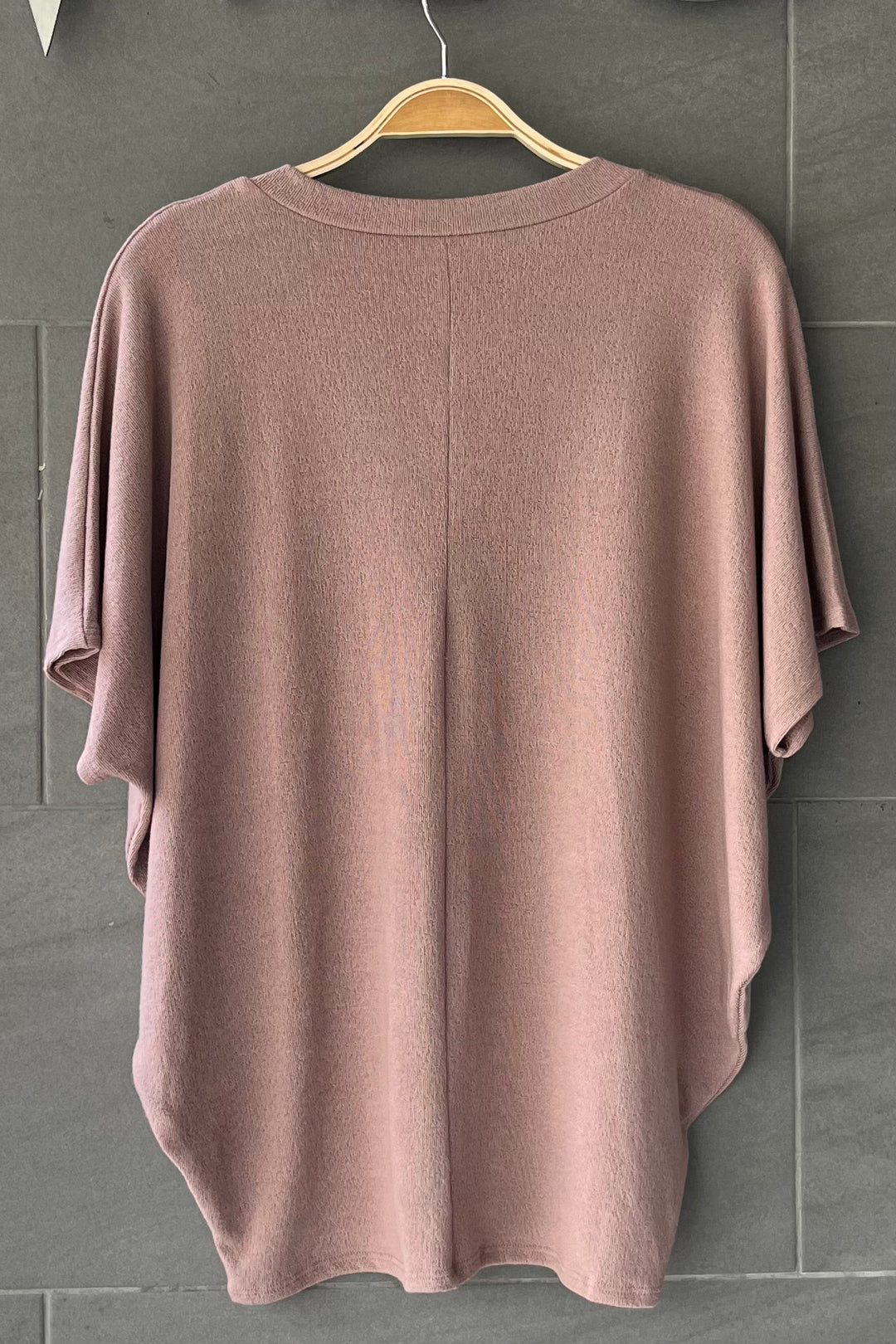Jolie Slouchy Dolman Tee (Mauve)