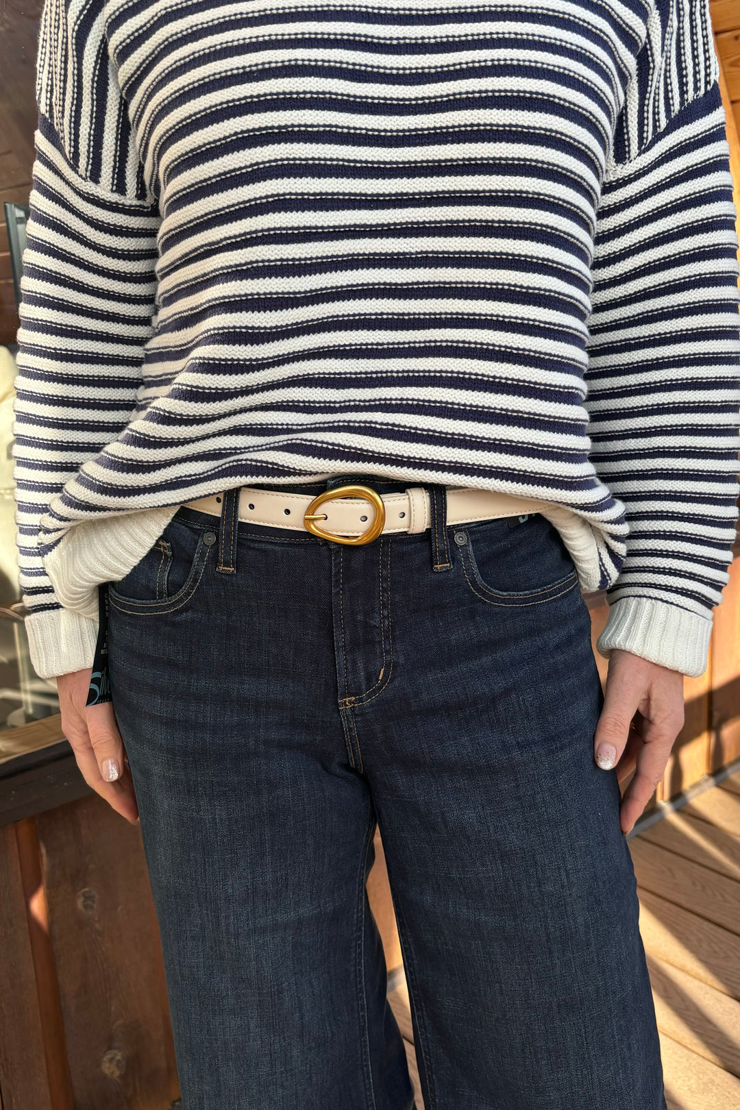 Most Wanted Everyday Circle Belt (Beige)