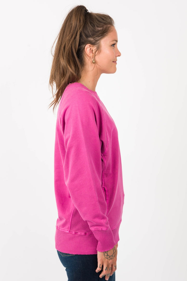 Zen French Terry Sweatshirt (Hot Pink)