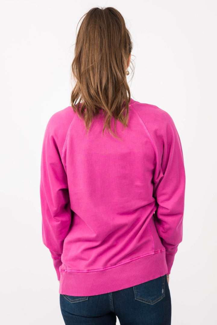 Zen French Terry Sweatshirt (Hot Pink)