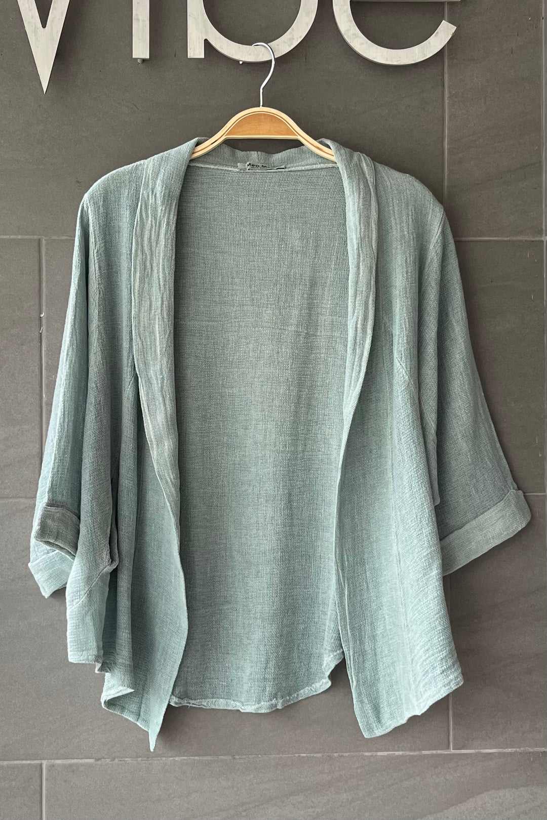 Meo Linen Savona Cardigan (Light Teal)
