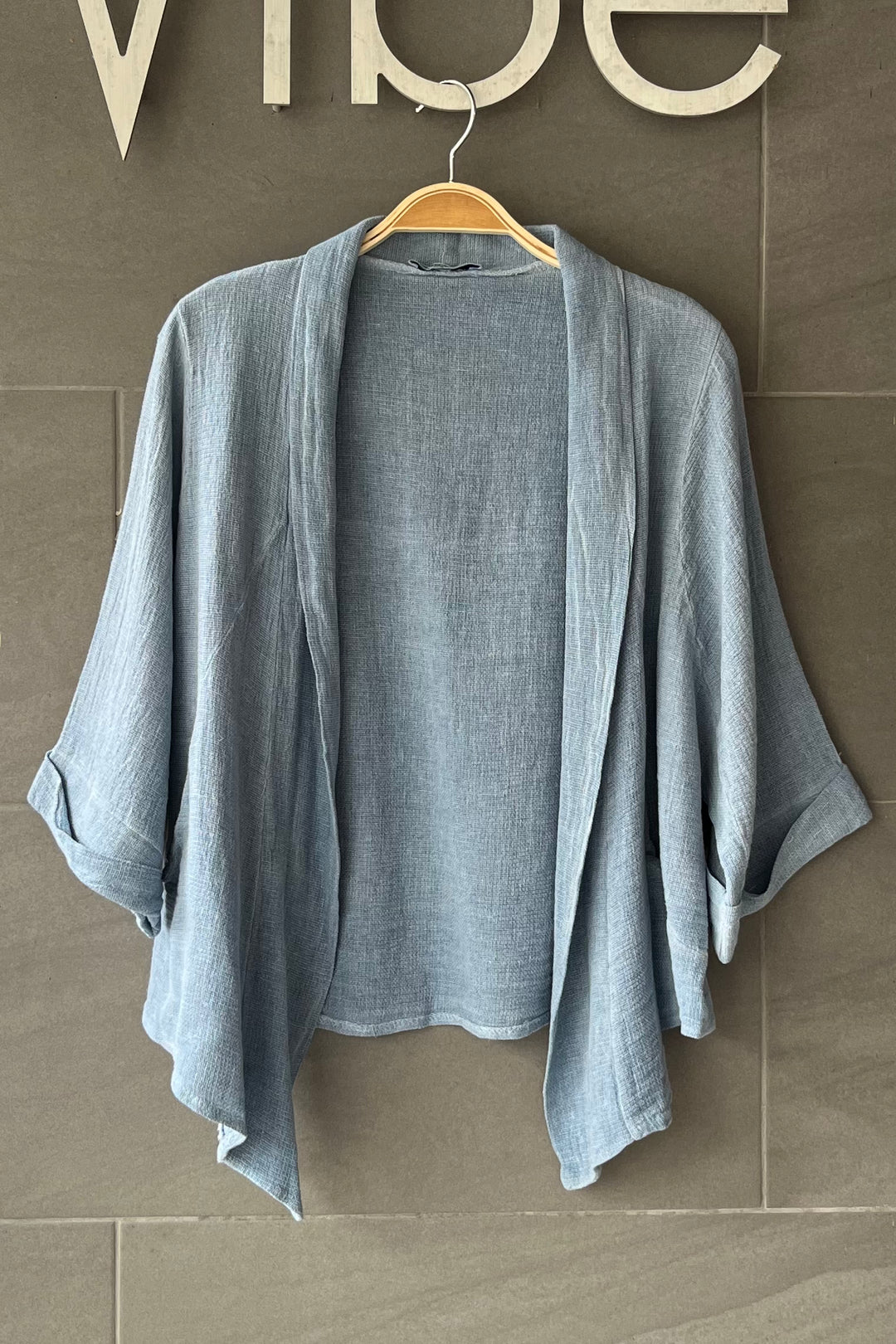 Meo Linen Savona Cardigan (Denim)