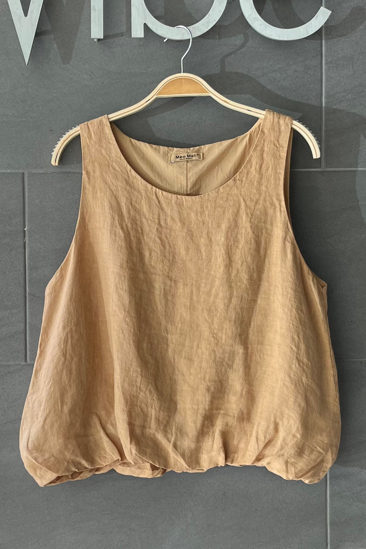 Meo Linen Amalfi Tank (Camel)