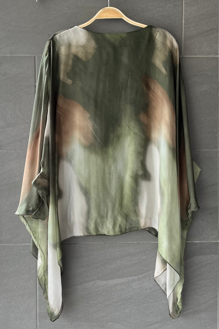 Meo Jackie Silk Blouse (Olive)