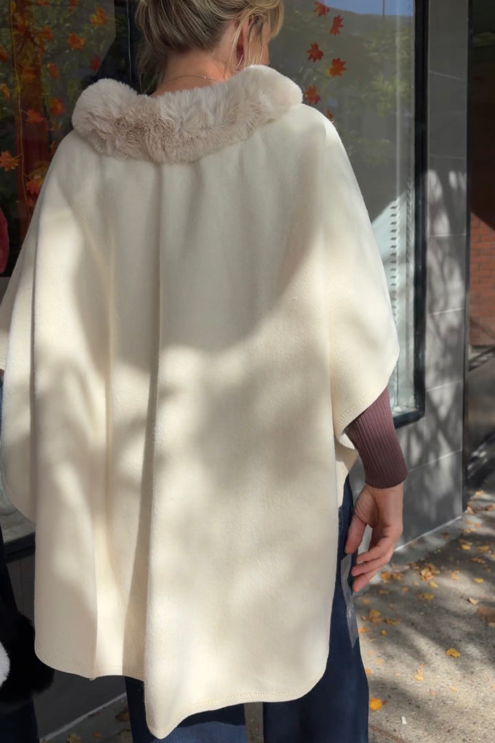WBG Monroe Knit Shawl (Ivory)