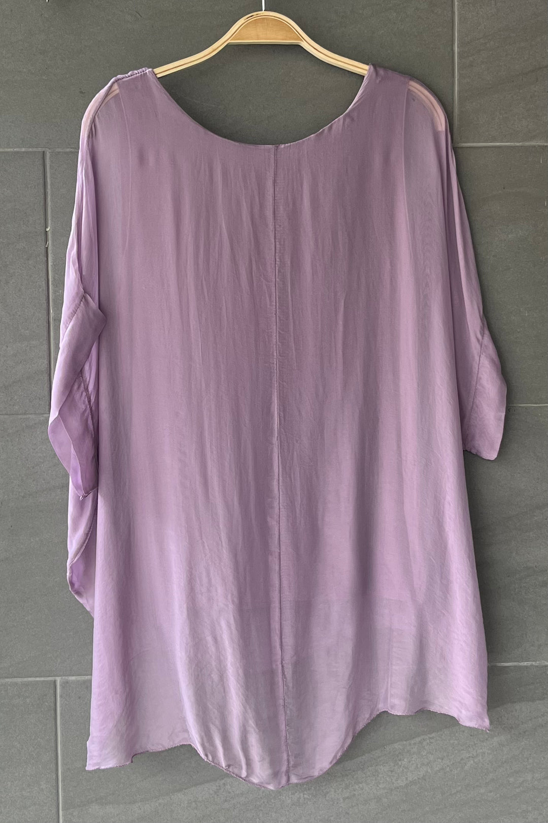 Natalie Silk Tee (Violet)