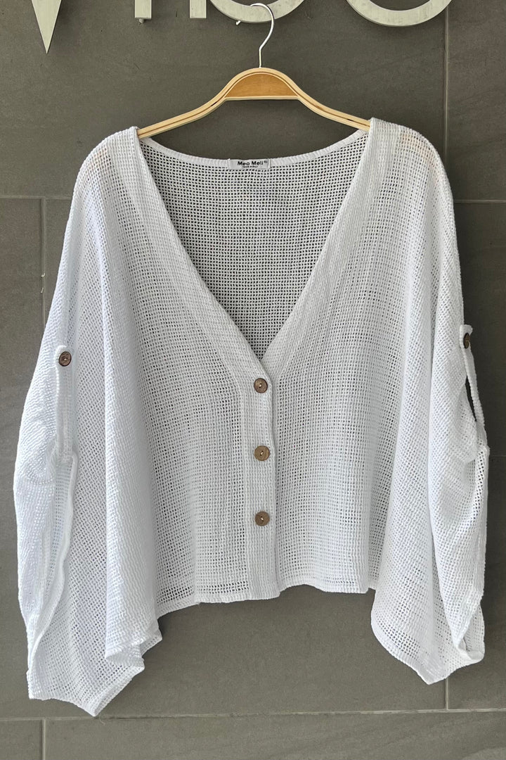 Meo Linen Riviera Top (White)