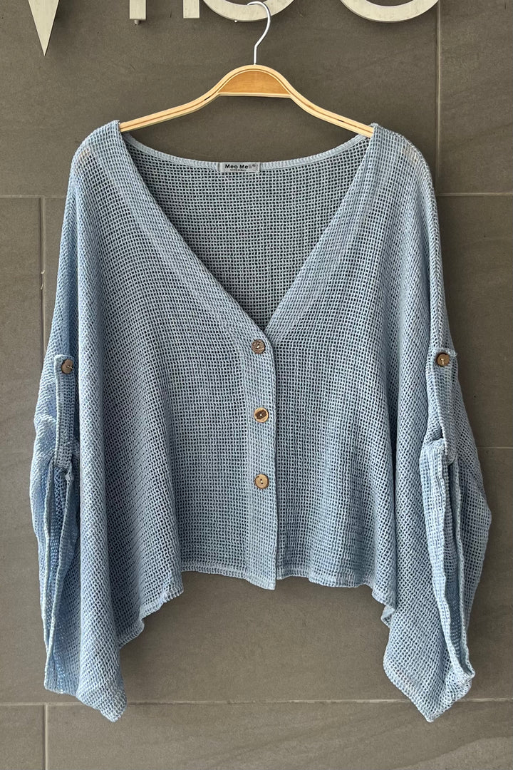 Meo Linen Riviera Top (Denim)