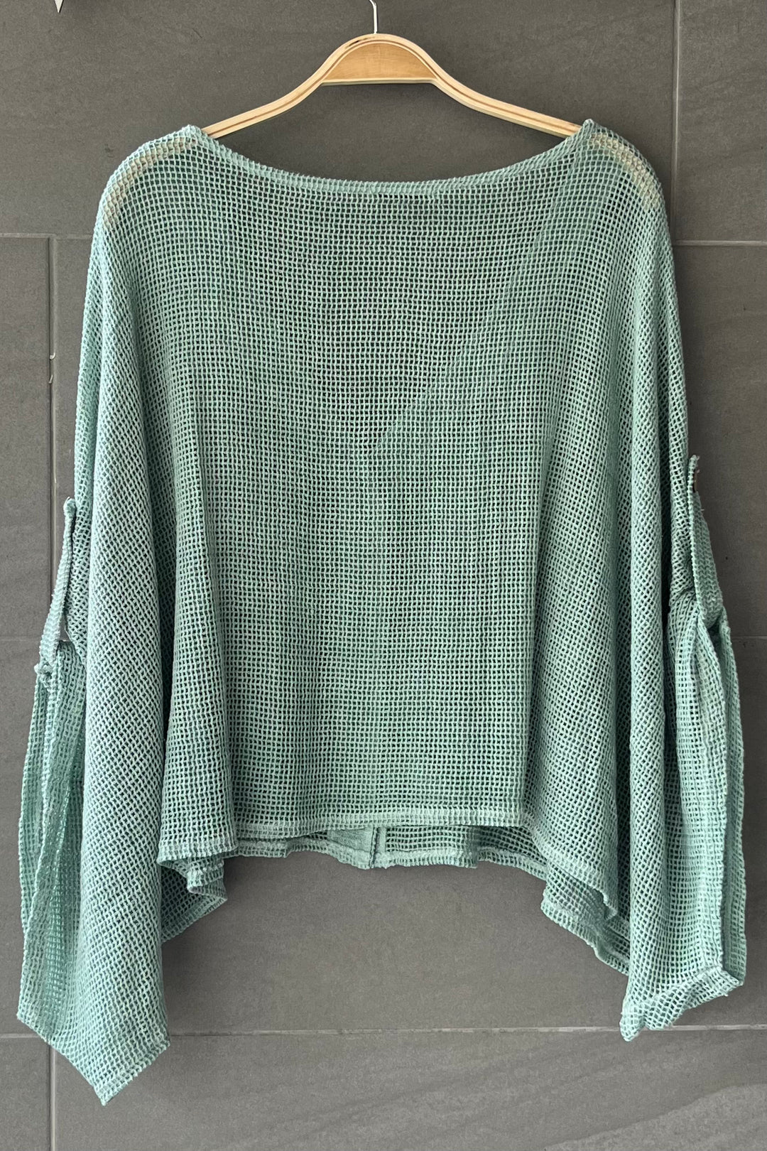Meo Linen Riviera Top (Light Teal)