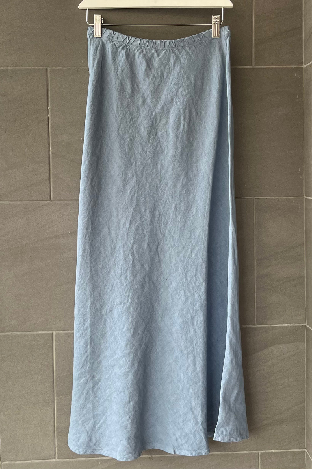 Meo Linen Maxi Skirt (Light Denim)