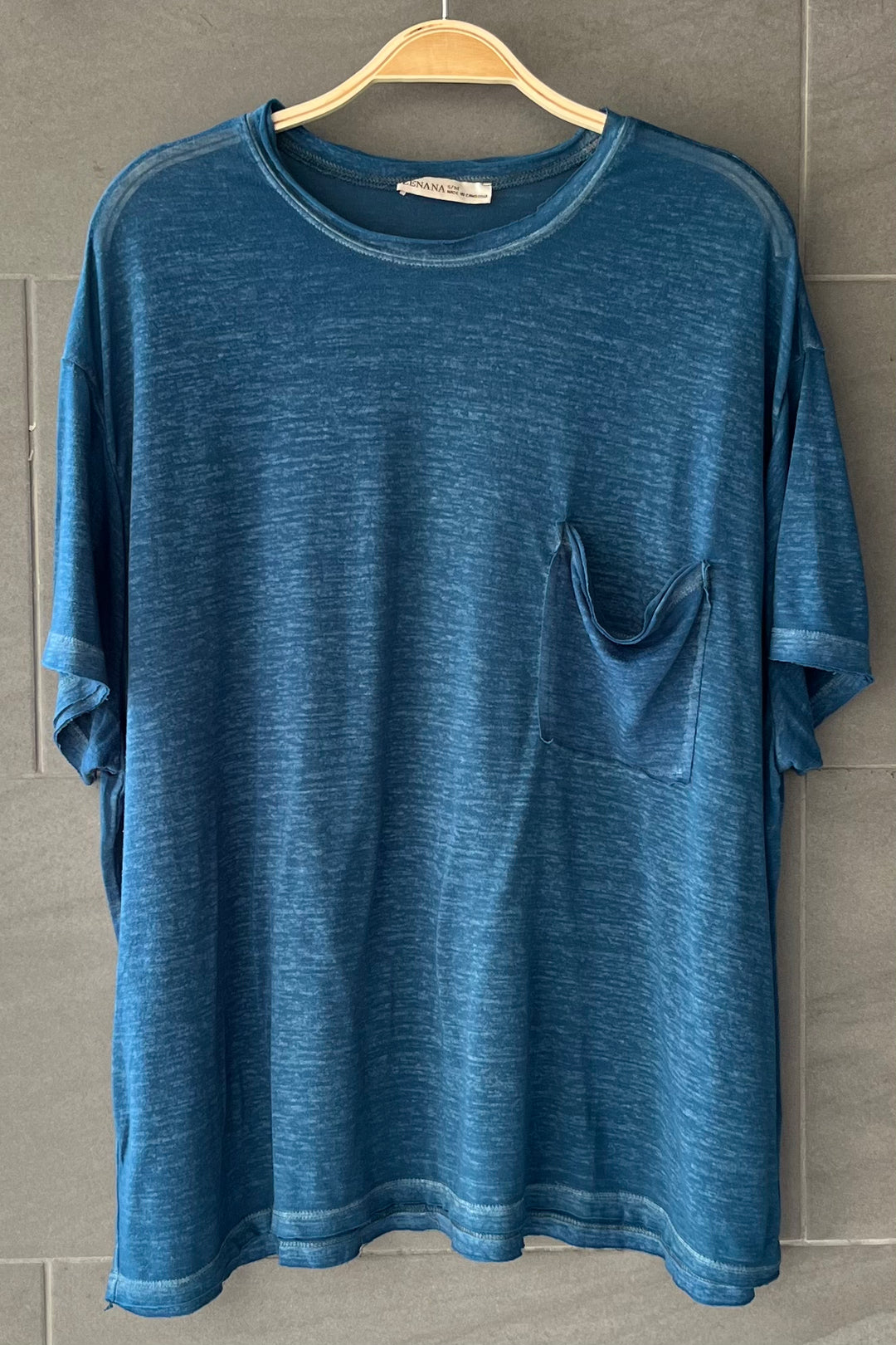 Zen Oversized Burnout Tee (Teal)