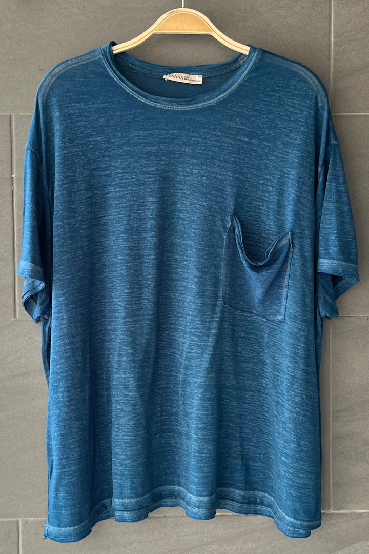 Zen Oversized Burnout Tee (Teal)