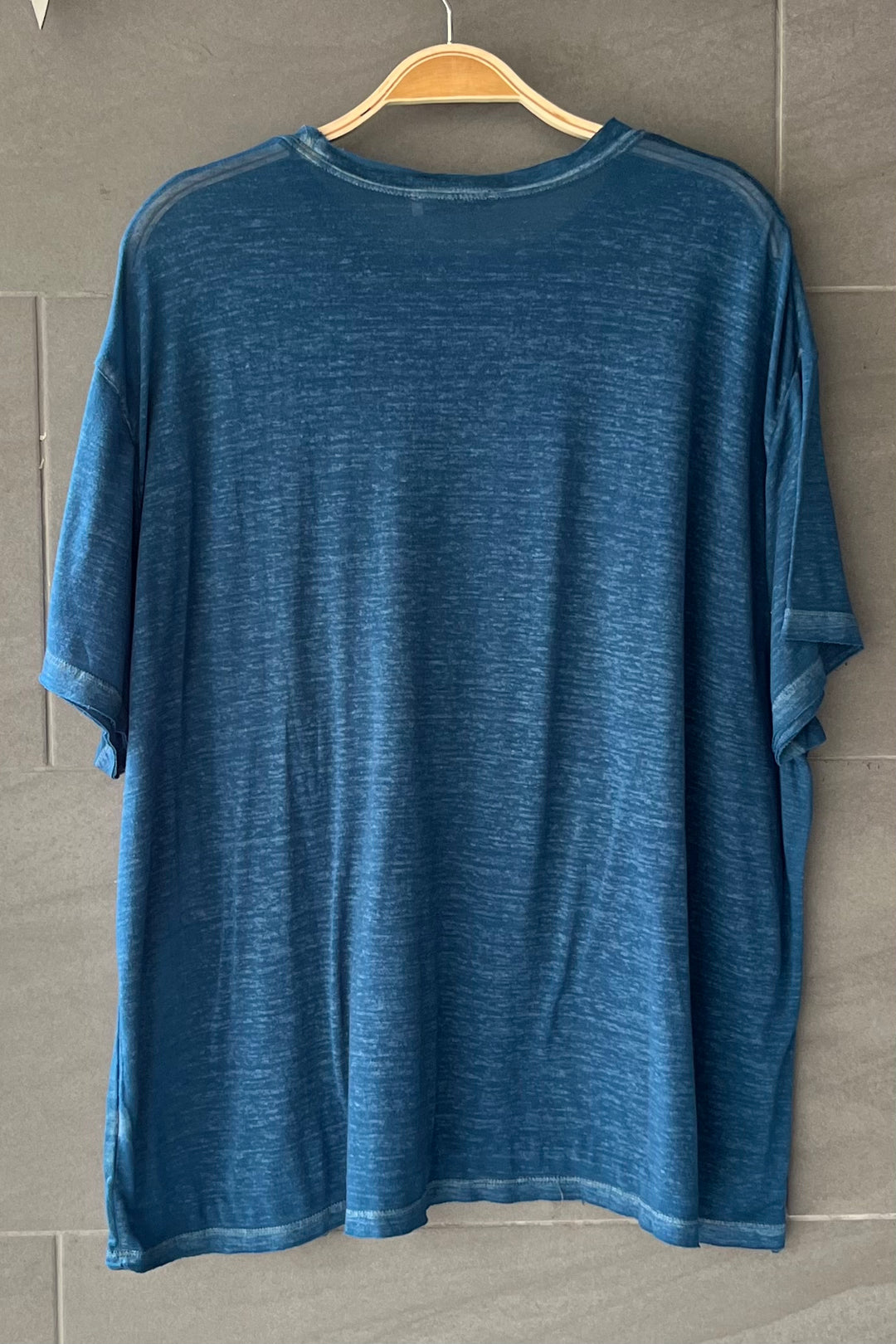 Zen Oversized Burnout Tee (Teal)