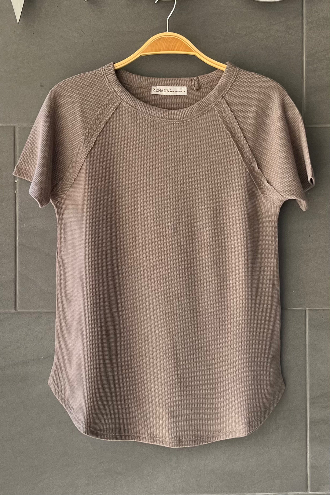 Zen Everyday Waffle Tee (Mocha)