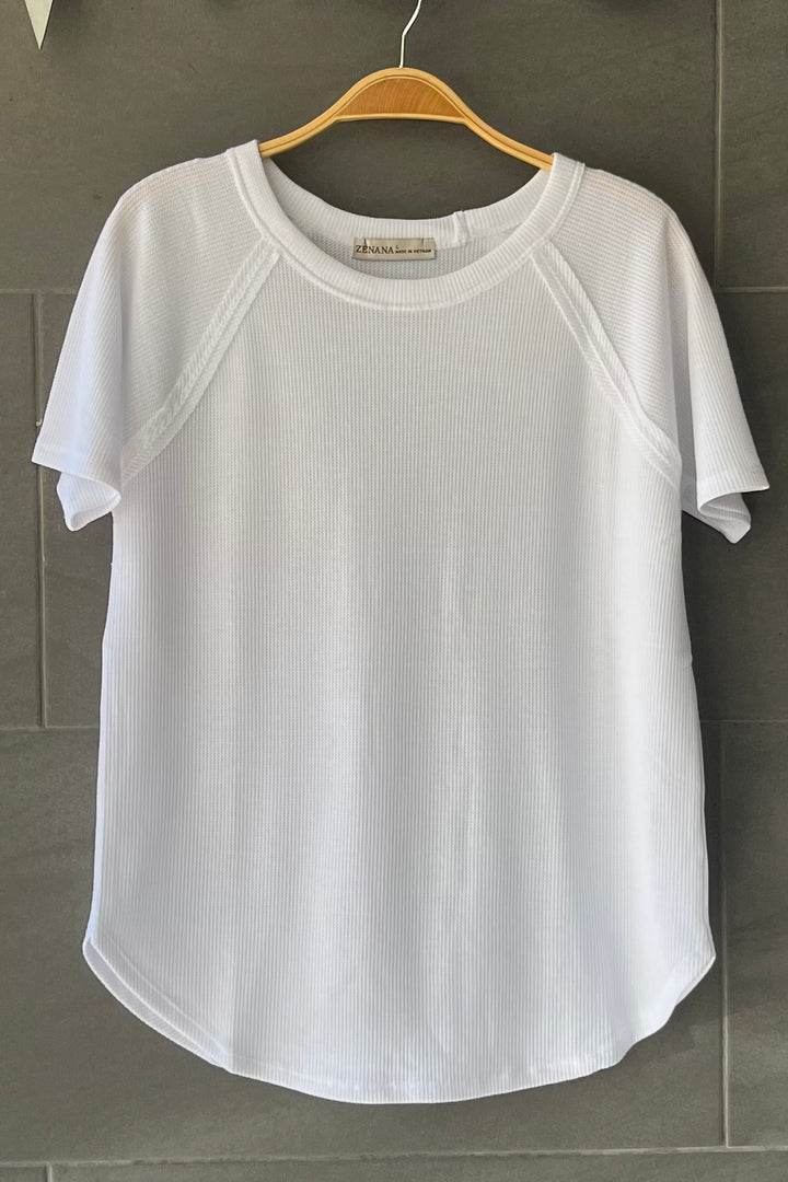 Zen Everyday Waffle Tee (White)