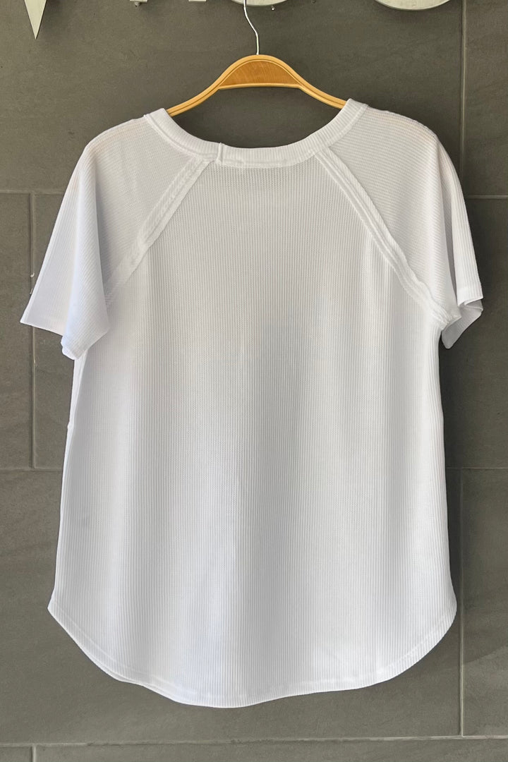 Zen Everyday Waffle Tee (White)