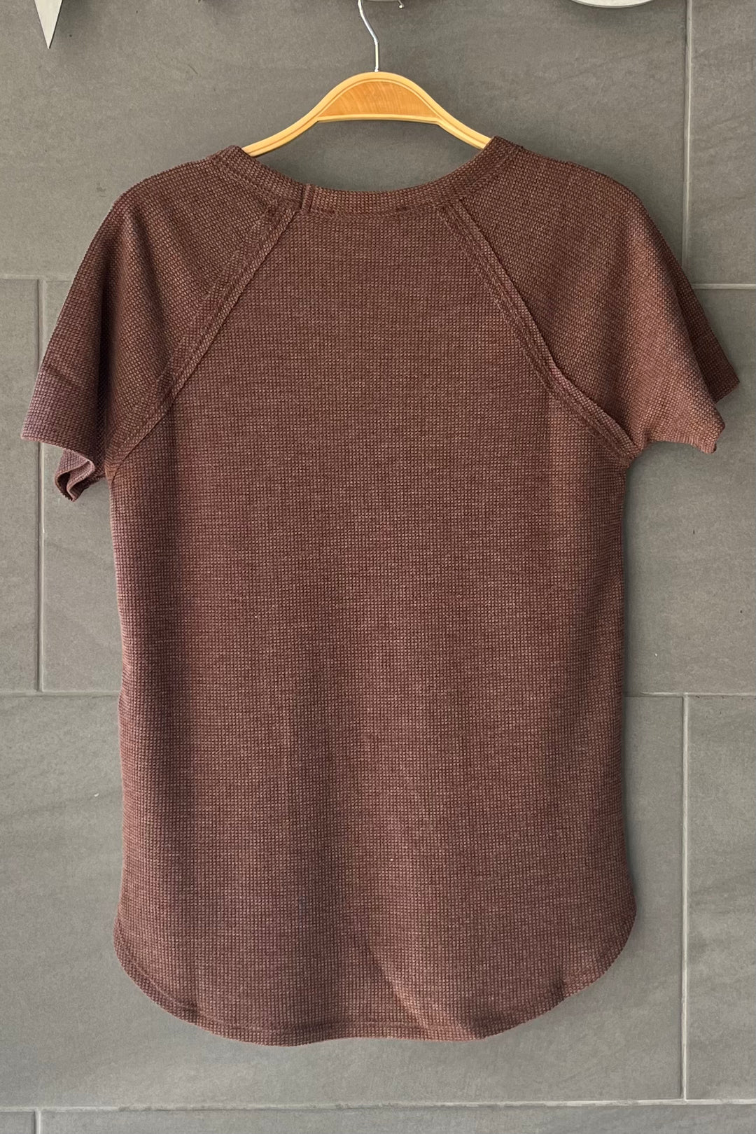 Zen Everyday Waffle Tee (Brown)