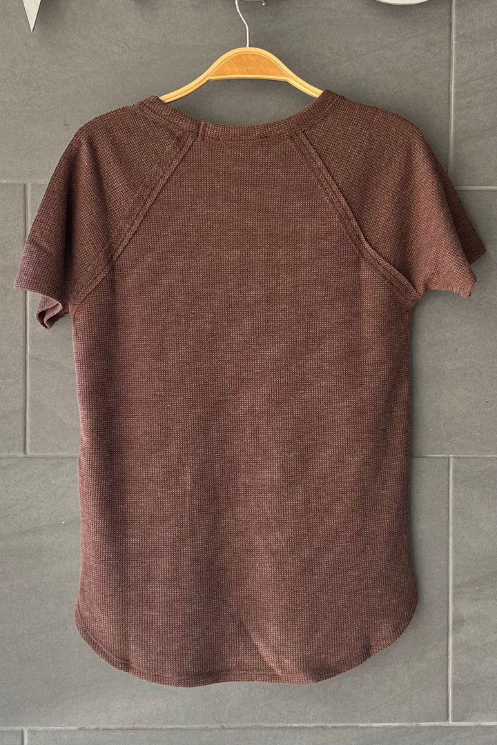 Zen Everyday Waffle Tee (Brown)