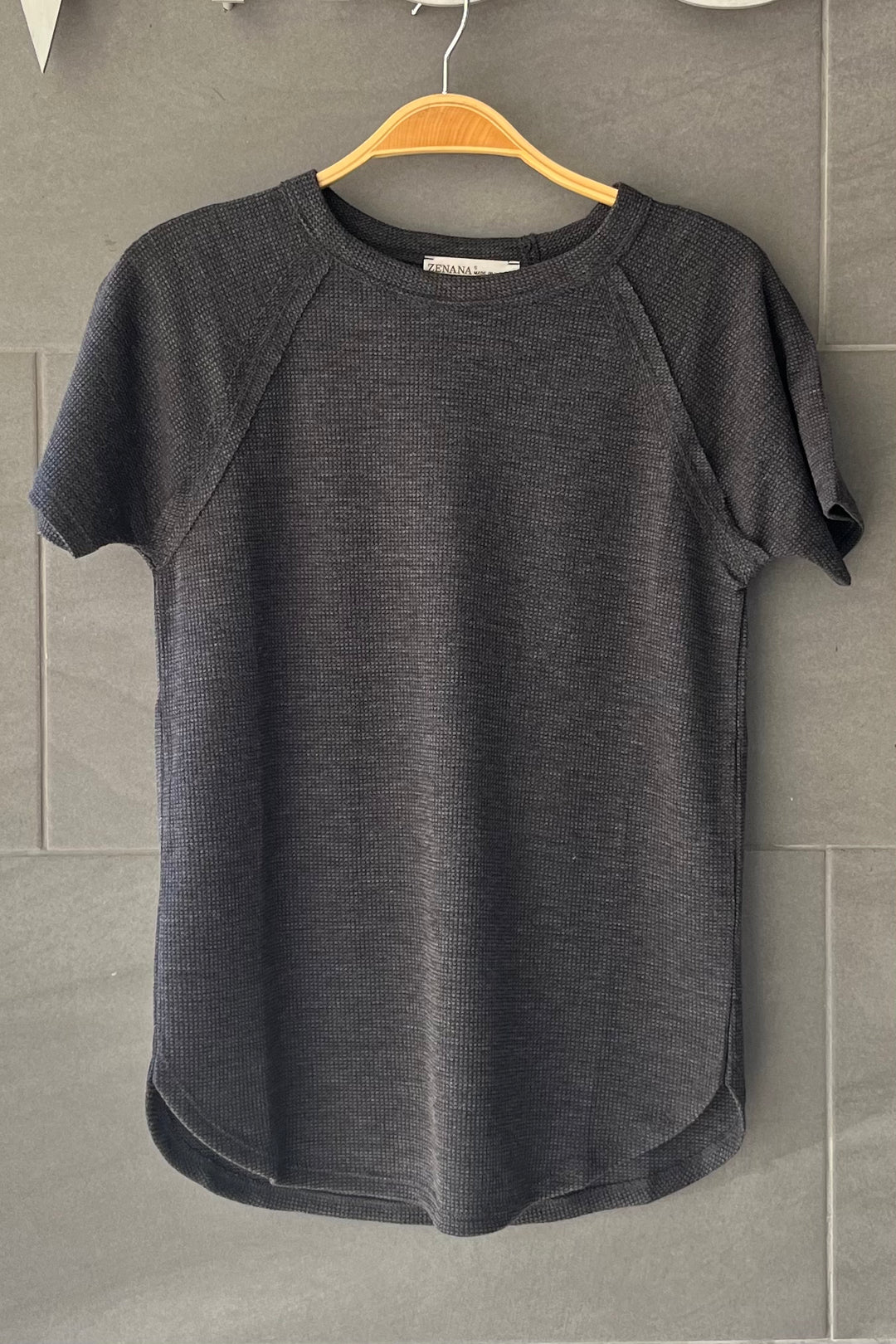 Zen Everyday Waffle Tee (Charcoal)