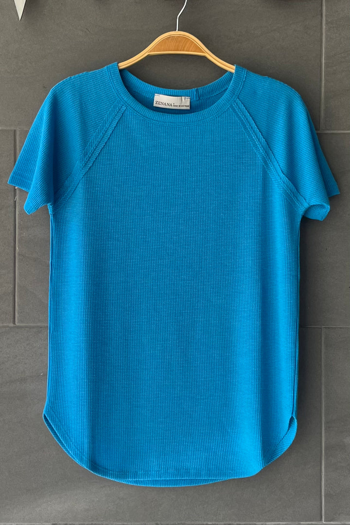Zen Everyday Waffle Tee (Deep Sky)