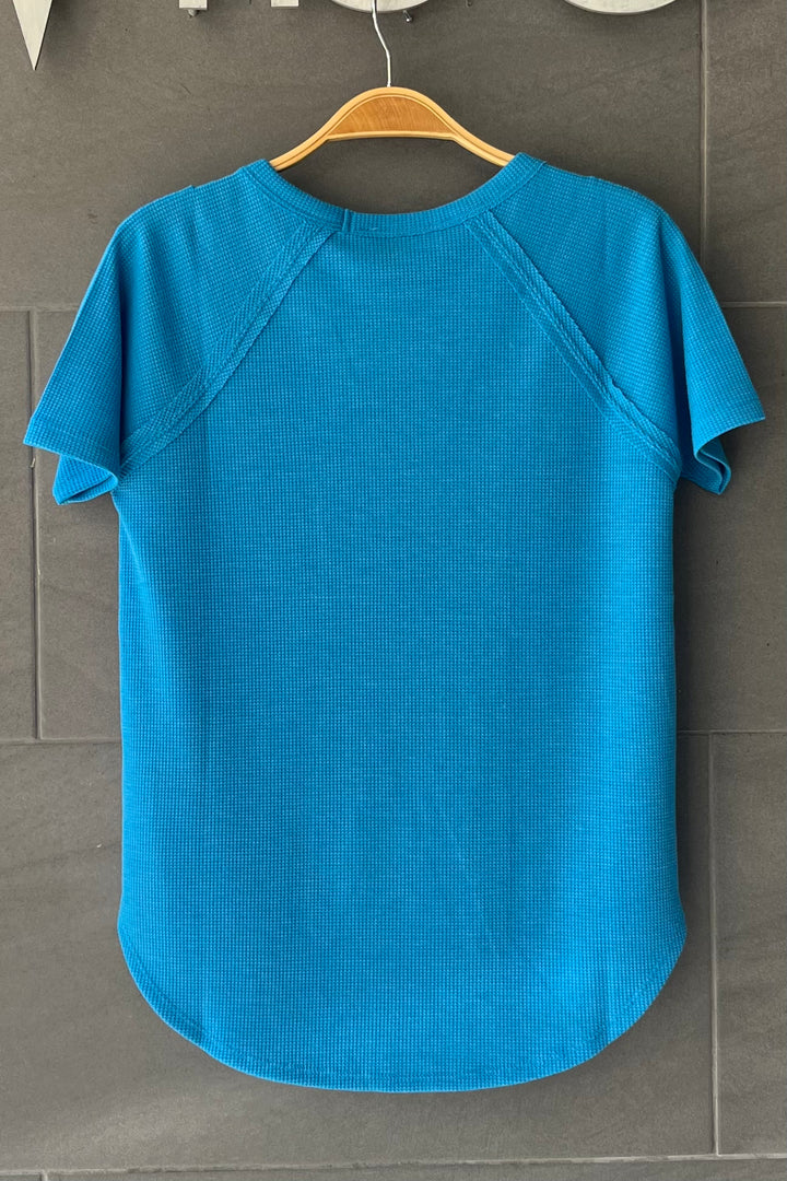 Zen Everyday Waffle Tee (Deep Sky)