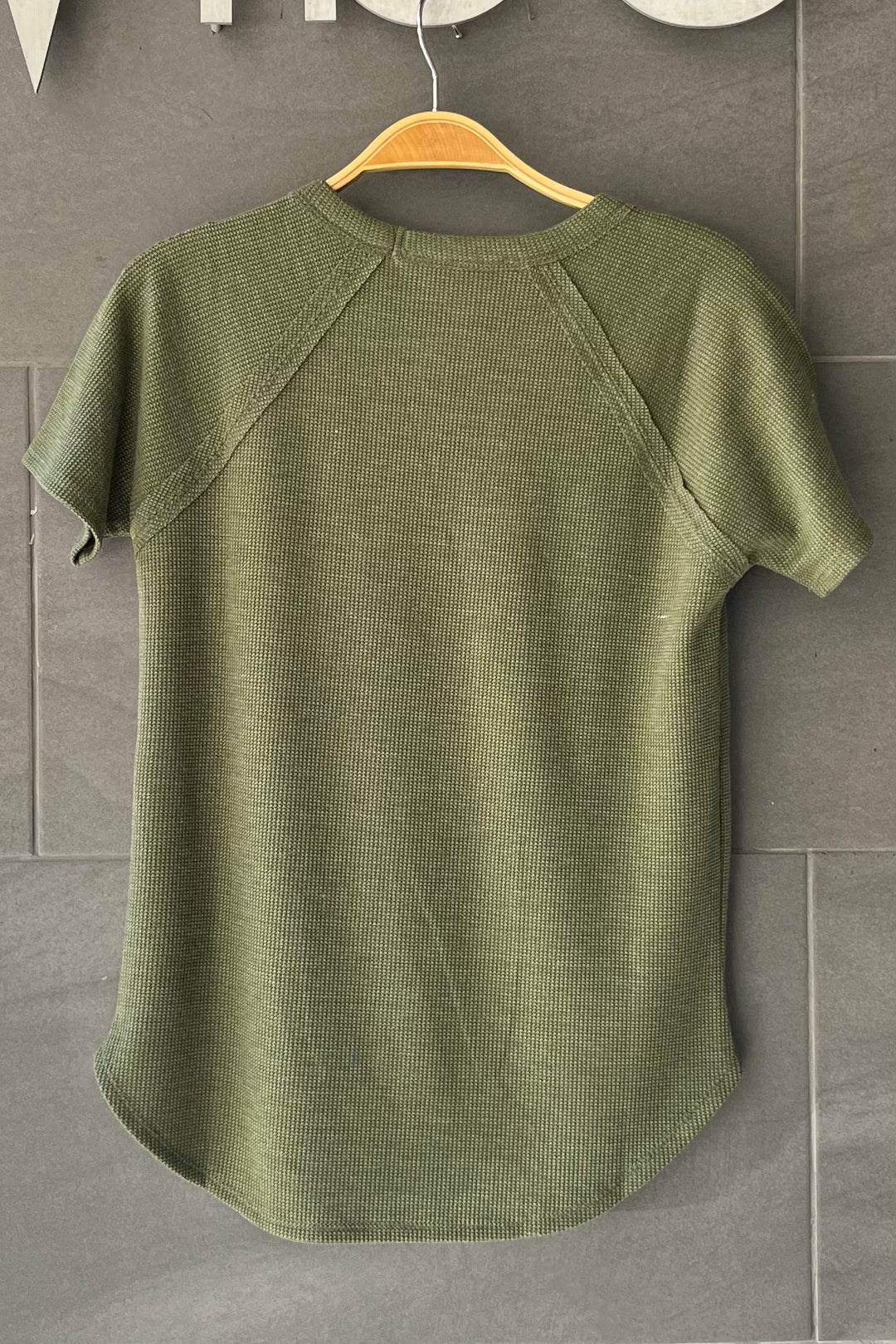 Zen Everyday Waffle Tee (Light Olive)