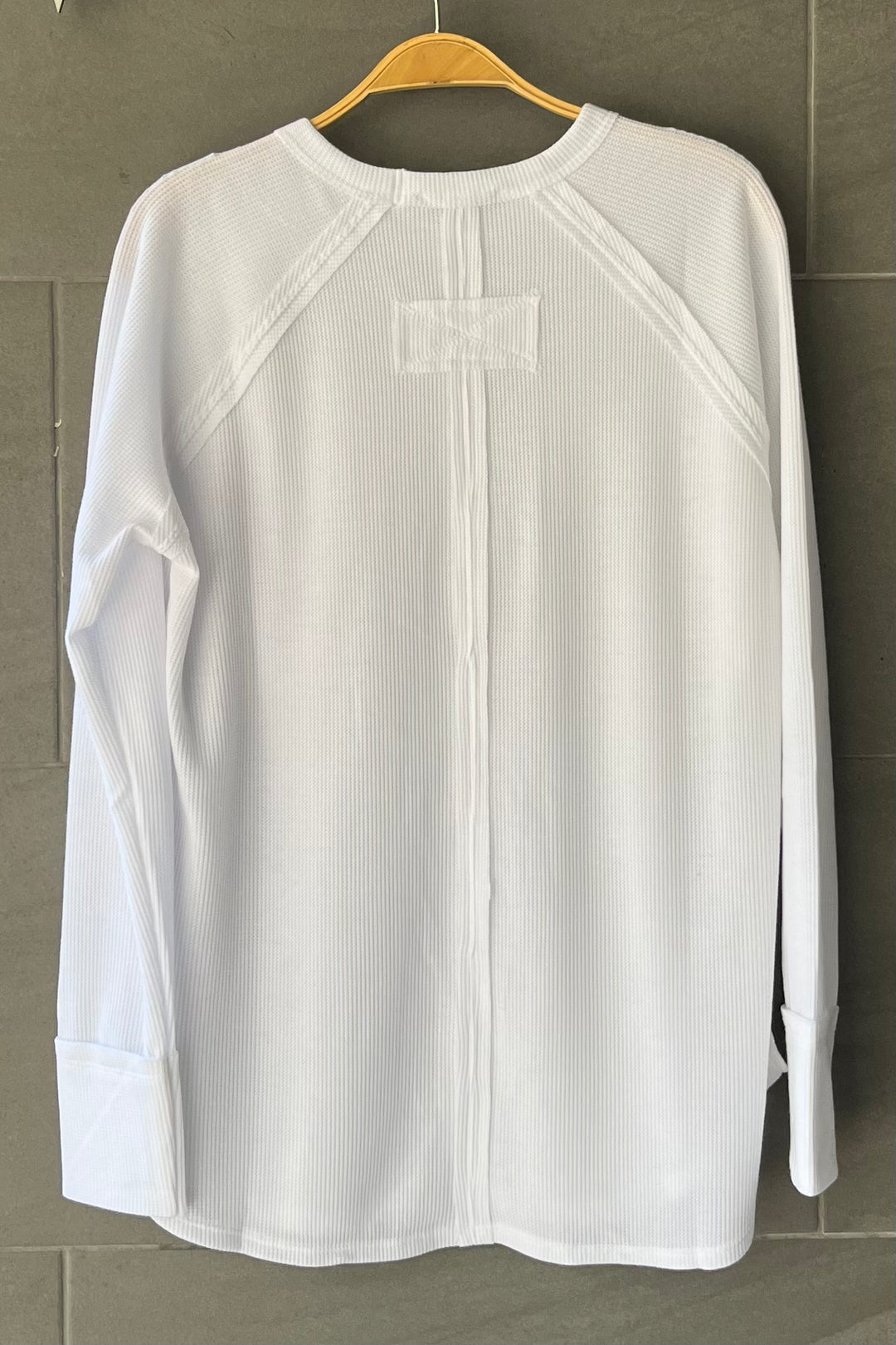 Zen Relaxed Waffle Top (White)