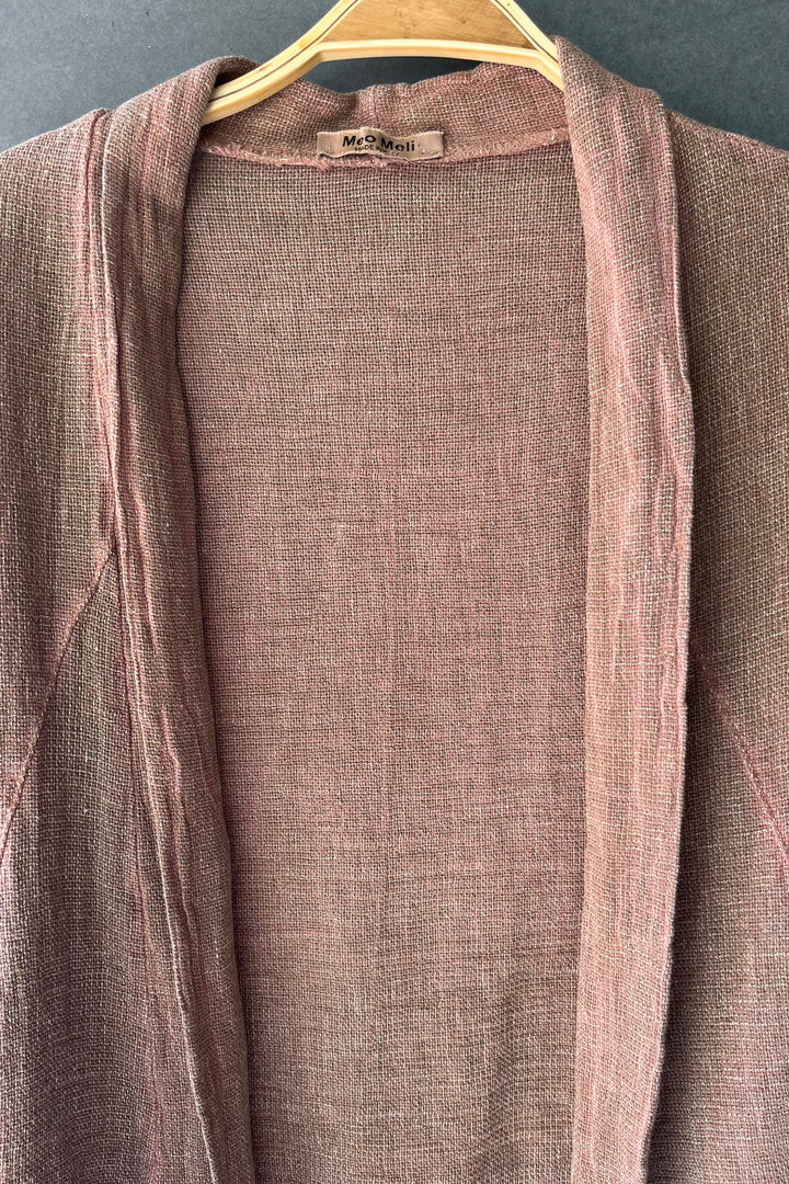 Meo Linen Savona Cardigan (Brown)