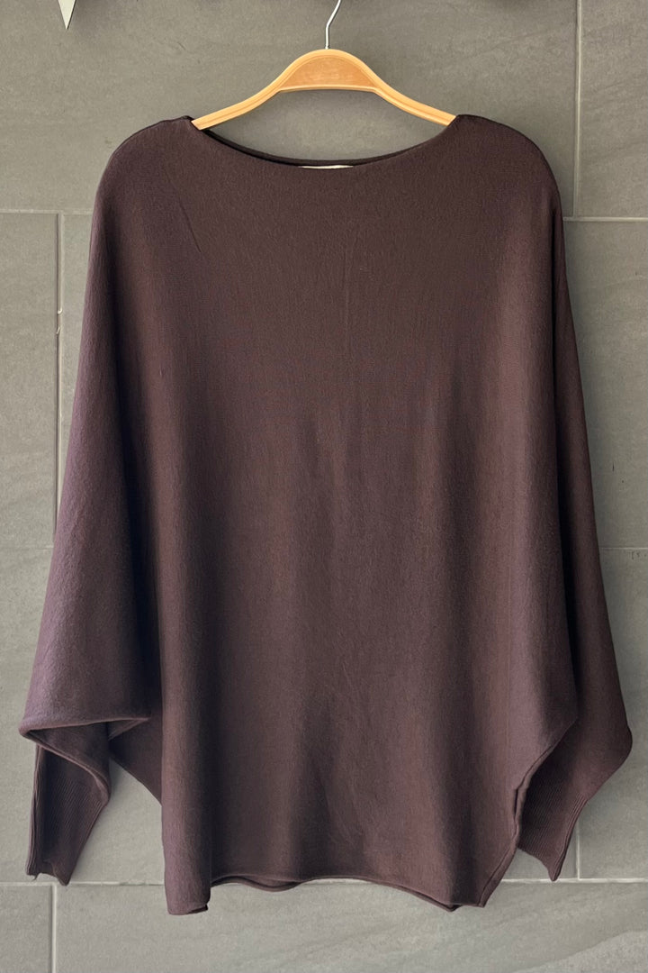 Meo Dolman Sweater (Dark Brown)