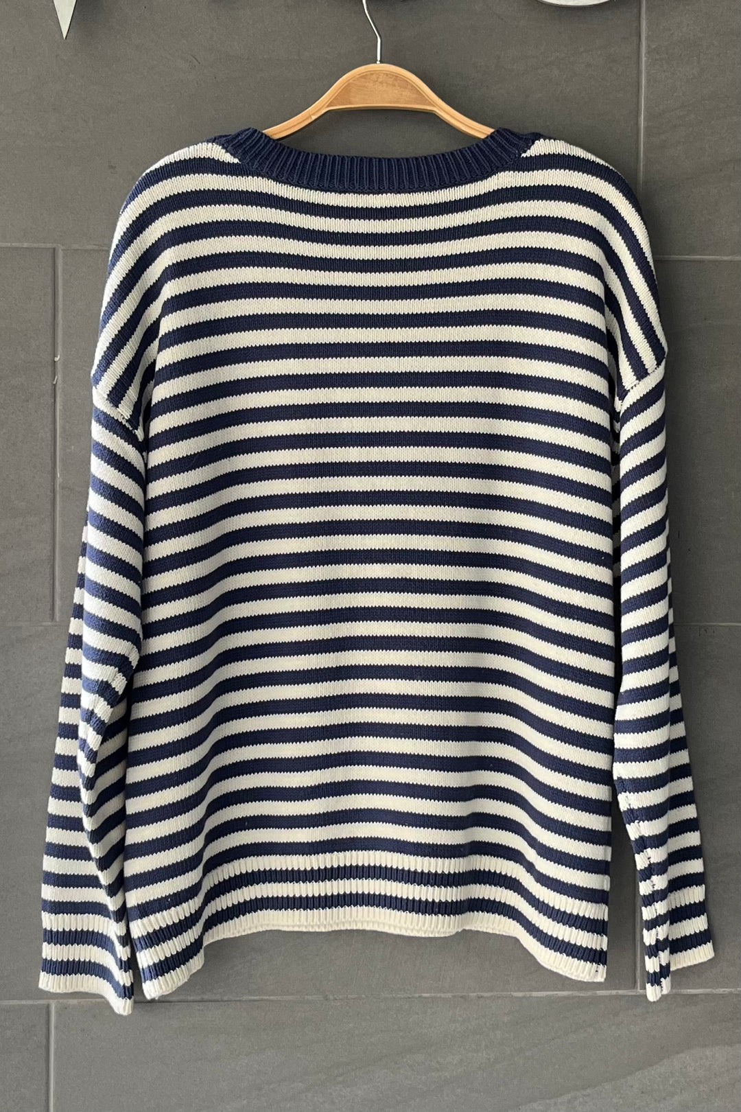 My Cozy Milo Cotton Sweater (Navy)