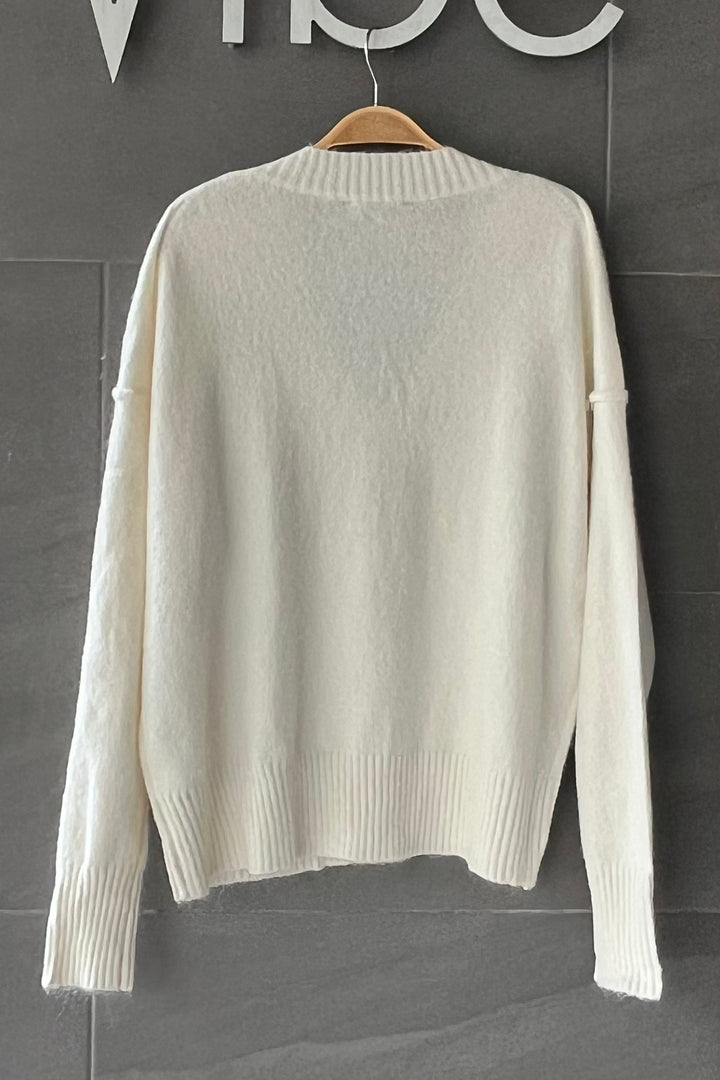 My Cozy Knit V Neck Sweater