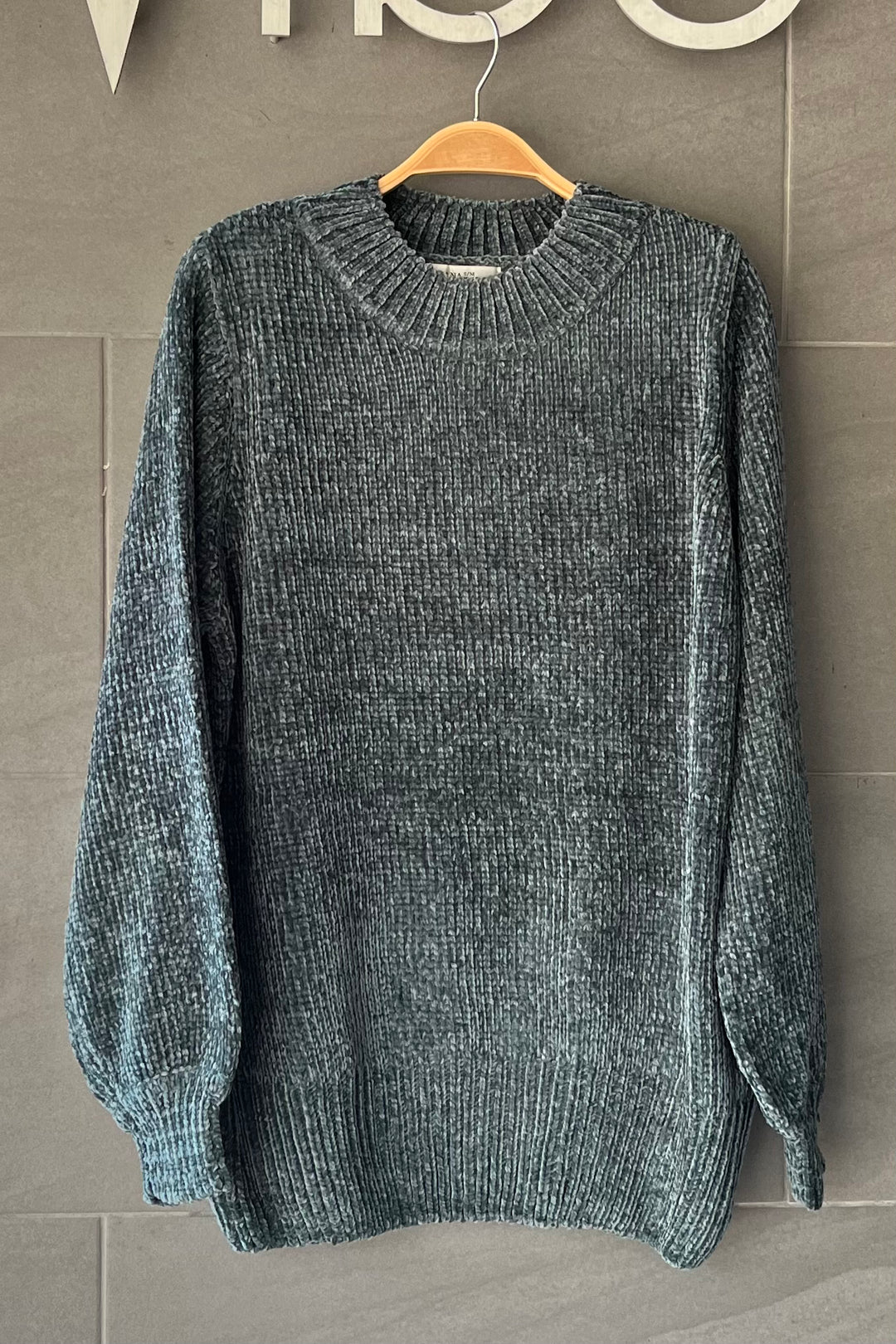 Zen Chenille Rib Sweater (Ash Jade)