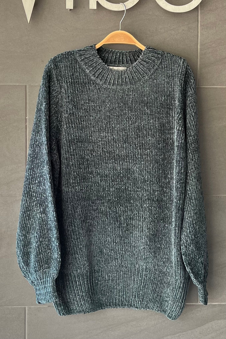 Zen Chenille Rib Sweater (Ash Jade)
