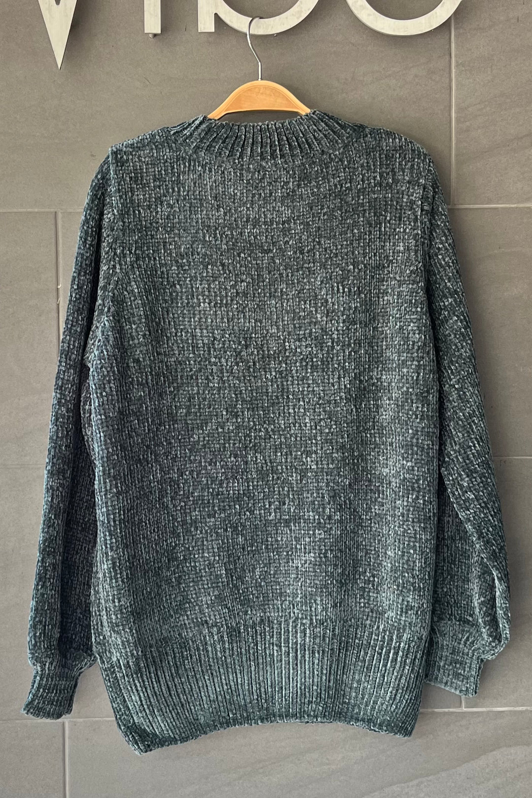 Zen Chenille Rib Sweater (Ash Jade)