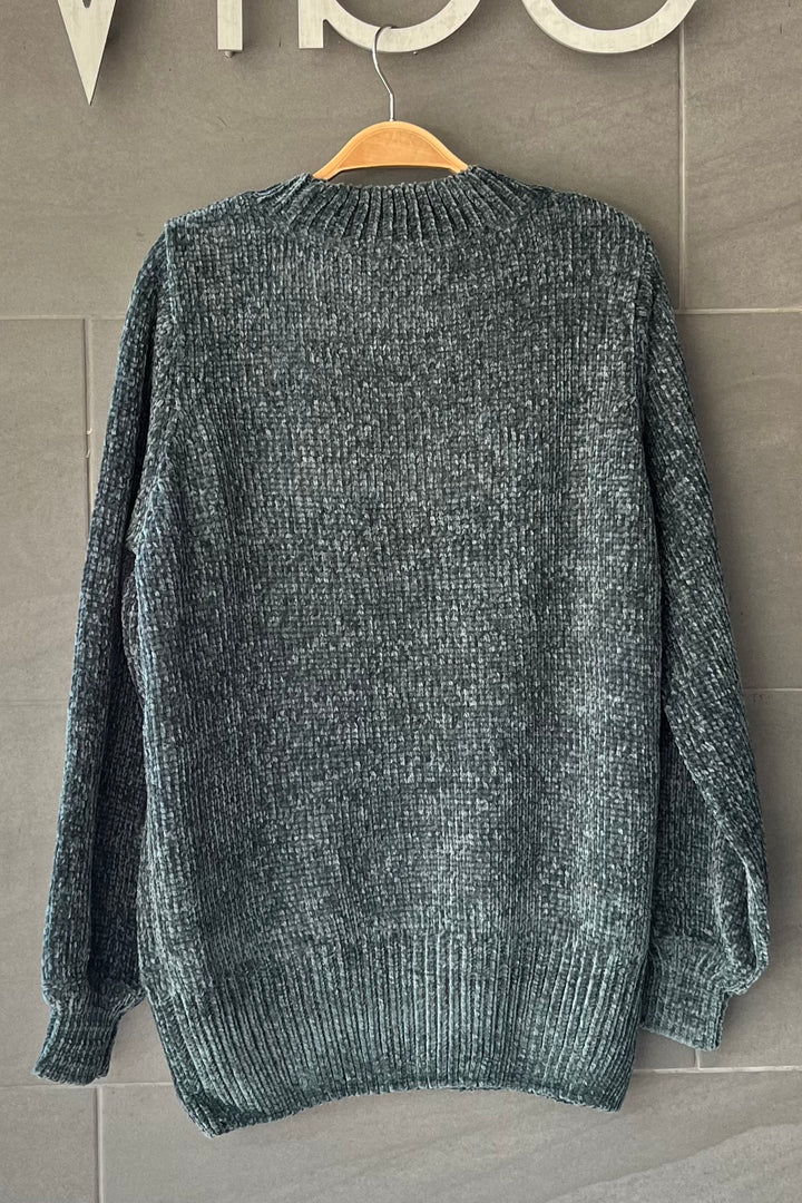 Zen Chenille Rib Sweater (Ash Jade)
