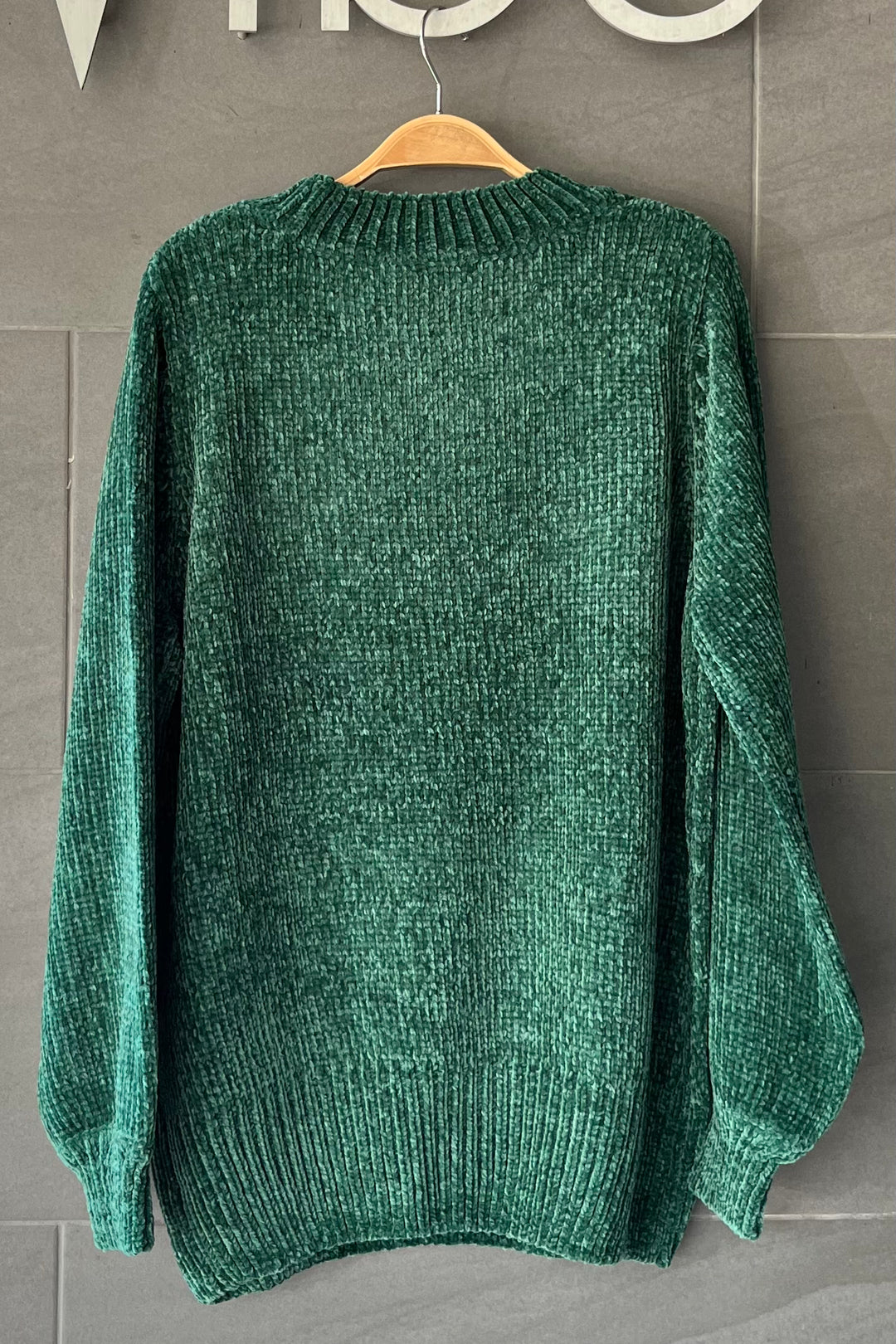Zen Chenille Rib Sweater (Dark Green)