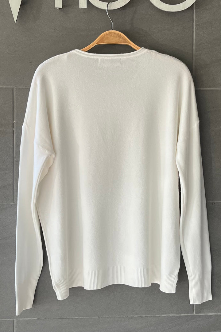 Zen Aubrey Knit Swearer (Ivory)