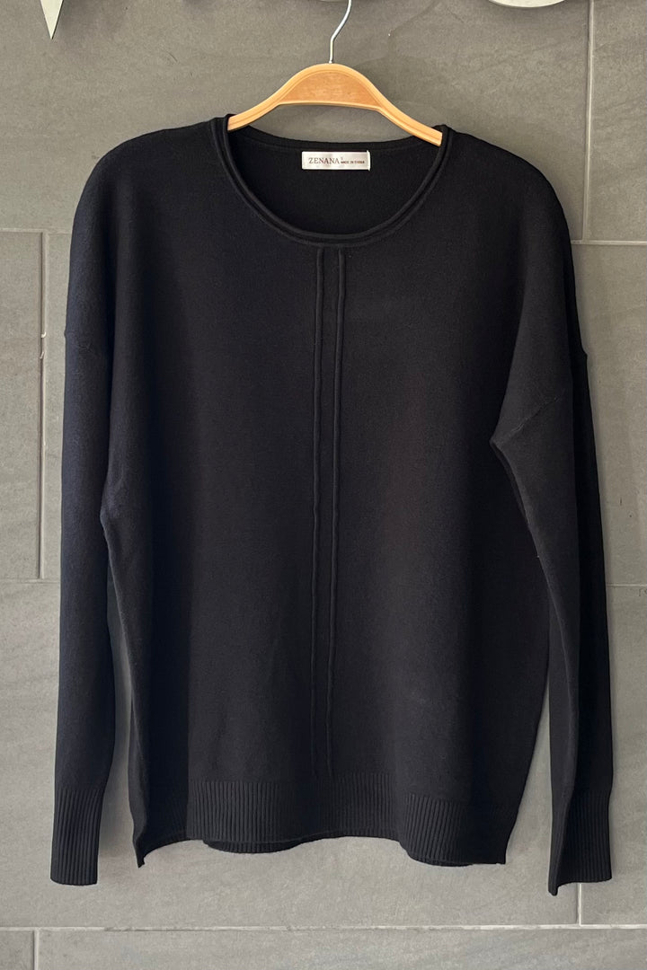 Zen Aubrey Knit Sweater (Black)