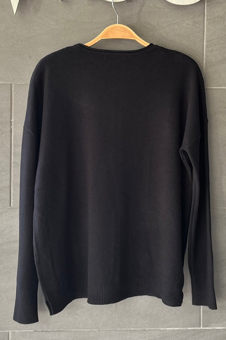 Zen Aubrey Knit Sweater (Black)