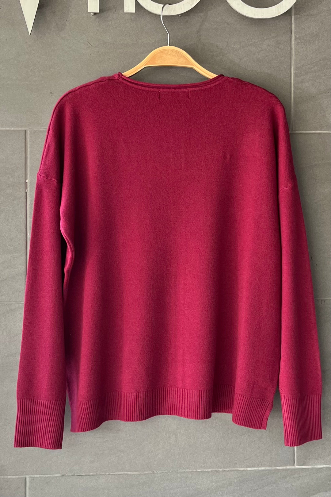 Zen Aubrey Knit Sweater (Cabernet)