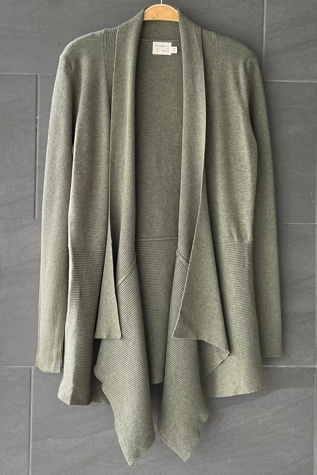Dreamy Waterfall Cardigan (Heather Olive)