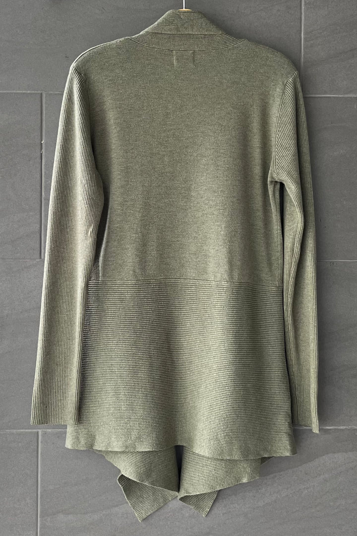 Dreamy Waterfall Cardigan (Heather Olive)
