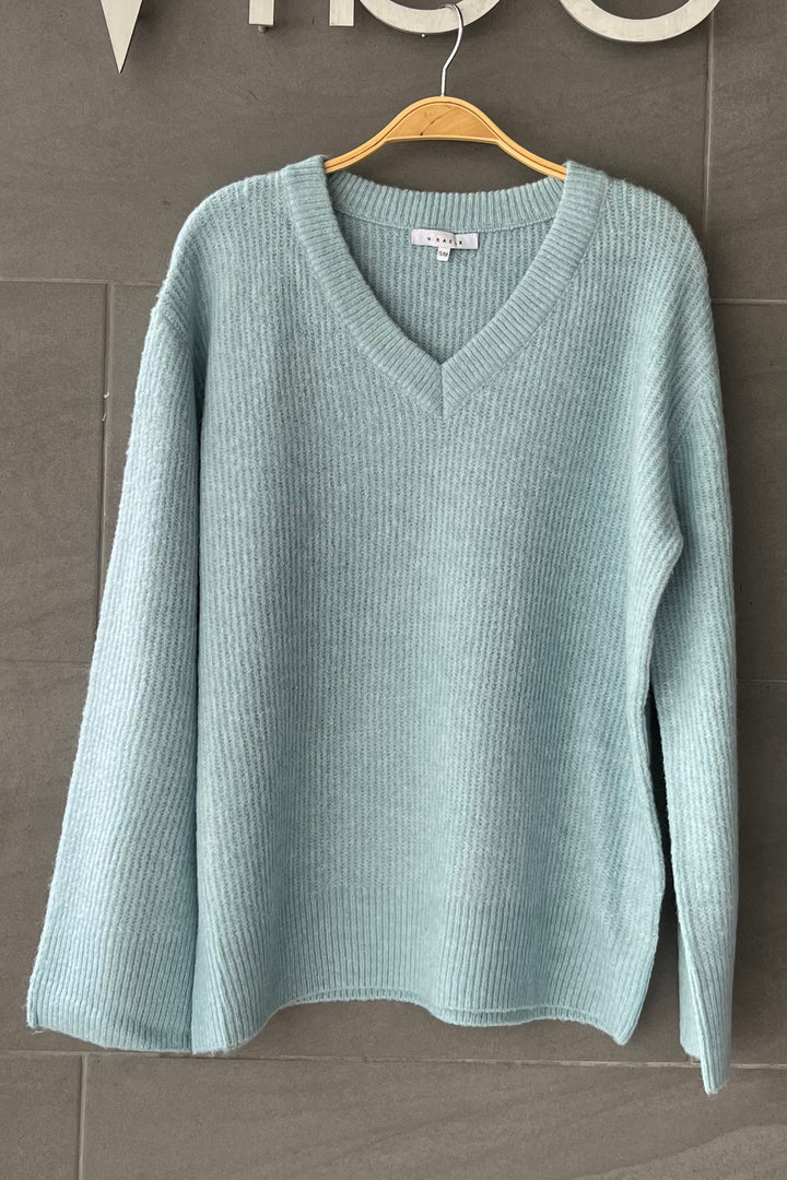 My Cozy Lucy Knit Sweater (Light Blue)