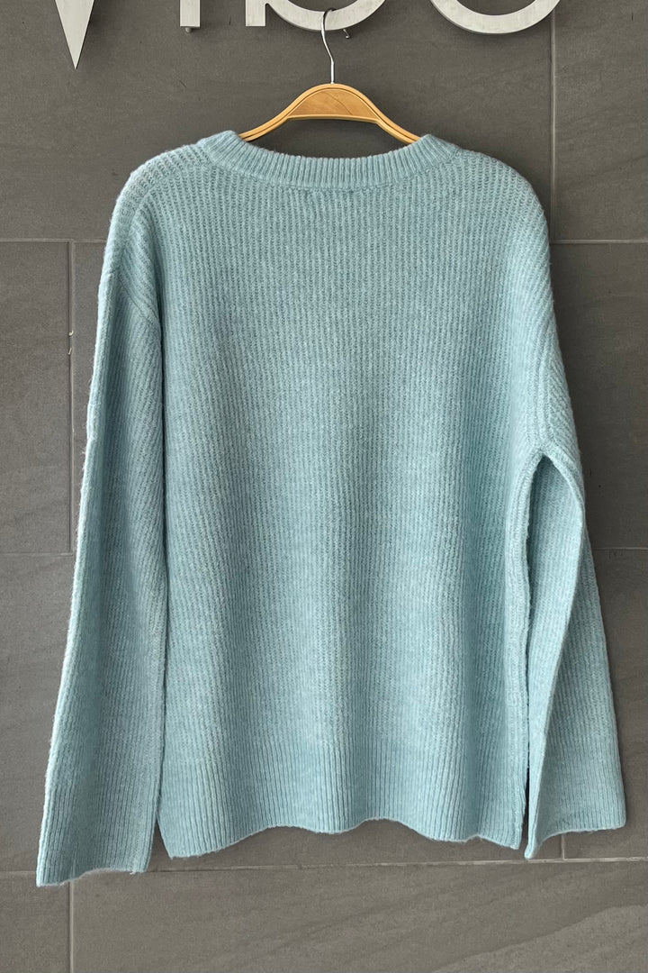 My Cozy Lucy Knit Sweater (Light Blue)